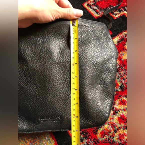 Gorgeous American Leather Co Black Crossbody Bag EUC! - Picture 13 of 15